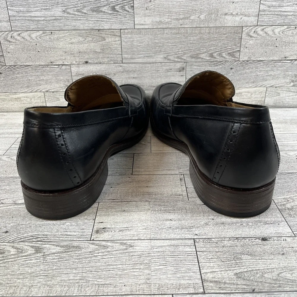 Johnston & Murphy Black Leather Penny Loafer Dress Shoes 15-3227 Men Size‎ 11M